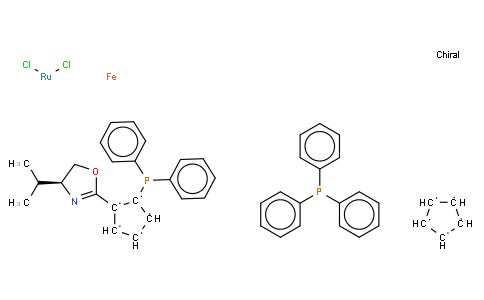 (R)-1-(DIPHENYLPHOSPHINO)-2-[(S)-4-ISOPROPYL-2-OXAZOLIN-2-YL]FERROCENE TRIPHENYLPHOSPHINE RUTHENIUM(II) CHLORIDE COMPLEX