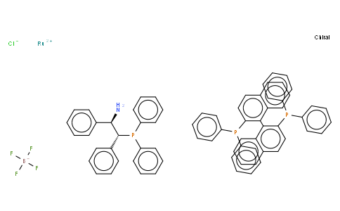 Chloro[(R)-2,2'-bis(diphenylphosphino)-1,1'-binaphthyl][(1R,2R)-2-(diphenylphosphino)-1,2-diphenylethanamine]ruthenium(II) tetrafluoroborate, min. 97%