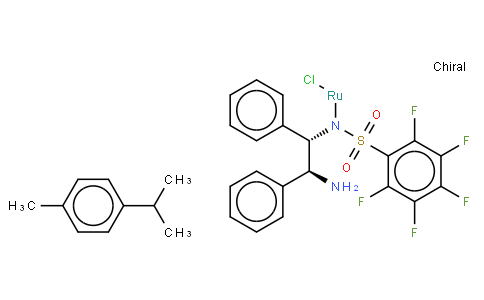 Chloro{[(1S,2S)-(+)-2-amino-1,2-diphenylethyl](pentafluorophenylsulfonyl)amido}(p-cymene)ruthenium(II), min. 90% RuCl[(S,S)-Fsdpen](p-cymene)