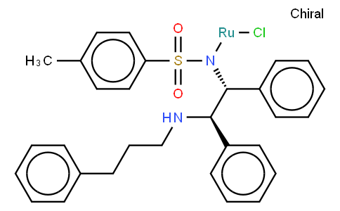 {N-[3-(n6-phenyl)propyl]-[(1R-2R)-1,2-diphenyl-1-4-MethylbenzenesulfonylaMidato(kN')-ethyl-2-aMino-(kN)]}rutheniuM(II) (R,R)-Teth-TsDpen RuCl WILLS CATALYST
