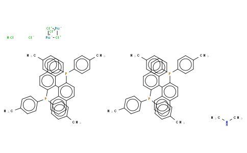 Dimethylammoniumdichlorotri(mu-chloro)bis[(R)-(+)-2,2'-bis(di-p-tolylphosphino)-1,1'-binaphthyl]diruthenate(II)