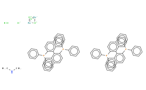 Dimethylammoniumdichlorotri(mu-chloro)bis[(R)-(+)-2,2'-bis(diphenylphosphino)-1,1'-binaphthyl]diruthenate(II)