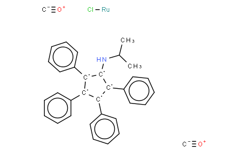 CHLORODICARBONYL(1-(I-PROPYLAMINO)-2,3,4,5-TETRAPHENYLCYCLOPENTADIENYL)RUTHENIUM (II)