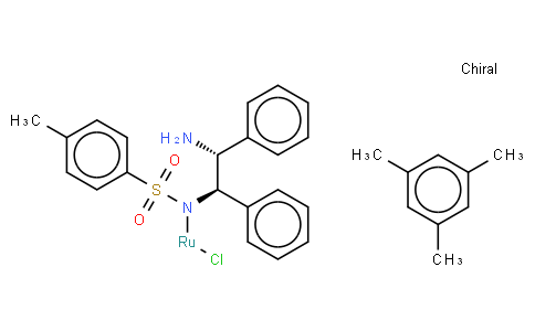 Chloro{[(1R,2R)-(-)-2-amino-1,2-diphenylethyl](4-toluenesulfonyl)amido}(mesitylene)ruthenium(II), min. 90% RuCl[(R,R)-Tsdpen(mesitylene)