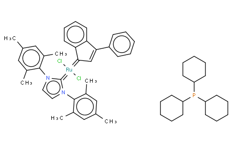 TRICYCLOHEXYLPHOSPHINE[1,3-BIS(2,4,6-TRIMETHYLPHENYL)IMIDAZOL-2-YLIDENE][3-PHENYL-1H-INDEN-1-YLIDENE]RUTHENIUM (II) DICHLORIDE