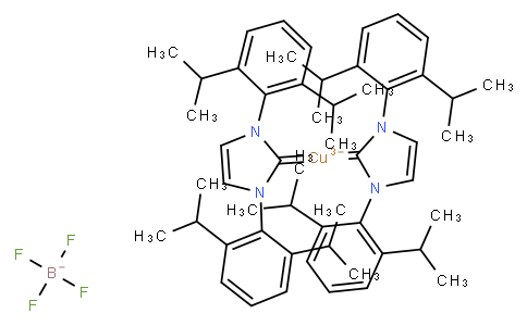 Bis(1,3-bis(2,6-diisopropylphenyl)imidazol-2-ylidene)copper(I) tetrafluoroborate