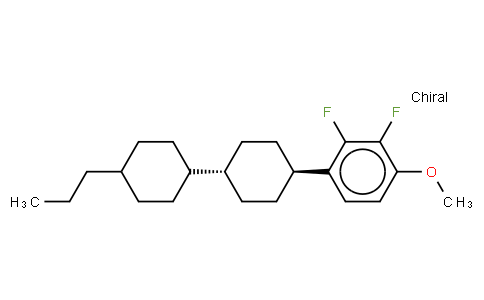 2,3-Difluoro-1-methoxy-4-[(trans,trans)-4'- propyl[1,1'-bicyclohexyl]-4-yl]benzene