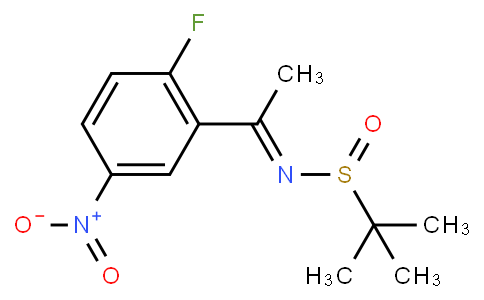 2-Propanesulfinamide, N-[1-(2-fluoro-5-nitrophenyl)ethylidene]-2-methyl-