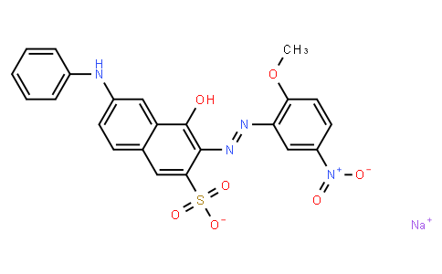 M10366 | sodium 4-hydroxy-3-[(2-methoxy-5-nitrophenyl)azo]-6-(phenylamino)naphthalene-2-sulphonate