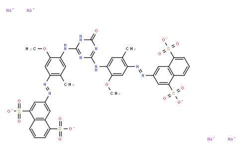 M10930 | tetrasodium 3,3'-[(1,6-dihydro-6-oxo-1,3,5-triazine-2,4-diyl)bis[imino(5-methoxy-2-methyl-4,1-phenylene)azo]]bis(naphthalene-1,5-disulphonate)