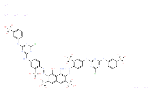 M10978 | hexasodium 4-amino-3,6-bis[[4-[[4-chloro-6-[(3-sulphonatophenyl)amino]-1,3,5-triazin-2-yl]amino]-2-sulphonatophenyl]azo]-5-hydroxynaphthalene-2,7-disulphonate