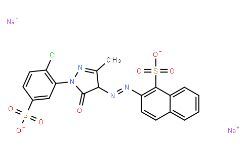 M11052 | disodium 2-[[1-(2-chloro-5-sulphonatophenyl)-4,5-dihydro-3-methyl-5-oxo-1H-pyrazol-4-yl]azo]naphthalene-1-sulphonate