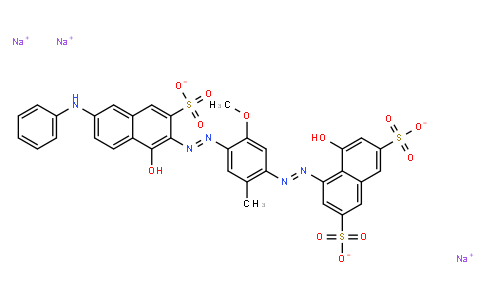 M11089 | trisodium 4-hydroxy-5-[[4-[[1-hydroxy-6-(phenylamino)-3-sulphonato-2-naphthyl]azo]-5-methoxy-2-methylphenyl]azo]naphthalene-2,7-disulphonate