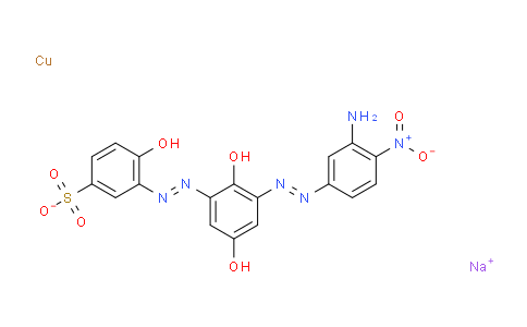 M11358 | Sodium [3-[[3-[(3-amino-4-nitrophenyl)azo]-2,4-dihydroxyphenyl]azo]-4-hydroxybenzenesulphonato(3-)]cuprate(1-)