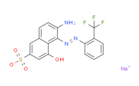 M11393 | Sodium 6-amino-4-hydroxy-5-[[2-(trifluoromethyl)phenyl]azo]naphthalene-2-sulphonate