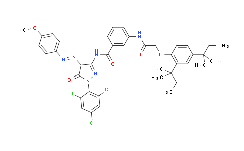 M11469 | 1-(2,4,6-Trichlorophenyl)-3-[3-(2,4-DI-tert-pentylphenoxy)acetamidobenzamido]-4-(4-methoxyphenyl)azo-2-pyrazolin-5-one