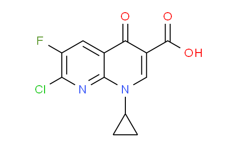 1-Cyclopropyl-6-fluoro-7-chloro-4-oxo-1,4-dihydro-1,8-naphthyridine-3-carboxylic acid