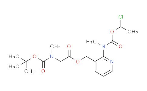 338990-31-1 | N-Methyl-N-(3-[((N-tert-butoxycarbonyl-N-methylamino)acetoxy)methyl]pyridin-2-yl)carbamic acid 1-chloroethyl ester
