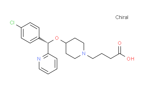 125602-71-3 | (+)-(S)-4-[4-[1-(4-chlorophenyl)-1-(2-pyridyl)methoxy]piperidin-1-yl]butyric acid