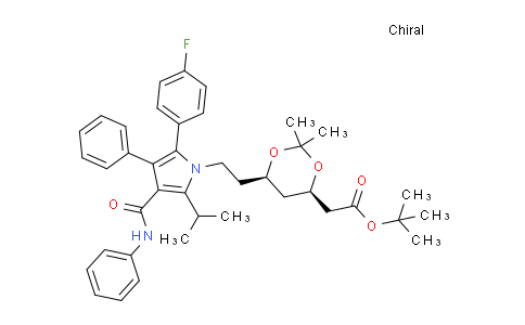 125971-95-1 | Tert-Butyl (4R,6R)-2-[[[6-(2-4-fluorophenyl)-5-isopropyl-3-phenyl-4-(phenylcarbamoyl)pyrrol-1-yl]ethyl]-2,2-dimethyl-1,3-dioxan-4-yl]acetate