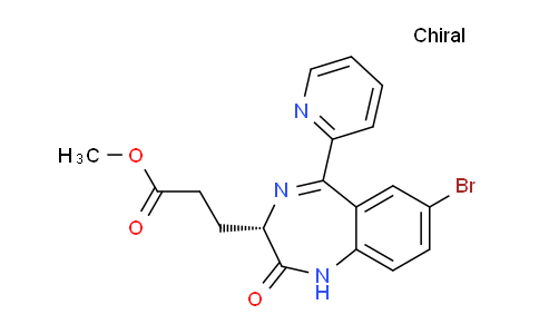 (3S)-(7-Bromo-2-oxo-5-pyridin-2-yl-2,3-dihydro-1H-benzo[e][1,4]diazepin-3-yl)-propionic acid methyl ester