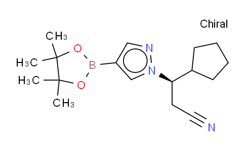 1146629-84-6 | (3R)-3-cyclopentyl-3-[4-(4,4,5,5-tetramethyl-1,3,2-dioxaborolan-2-yl)-1H-pyrazol-1-yl]propanenitrile
