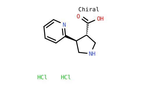 (3S,4S)-4-Pyridin-2-ylpyrrolidine-3-carboxylic acid dihydrochloride