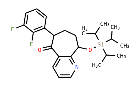 6-(2,3-Difluorophenyl)-9-tri(propan-2-YL)silyloxy-6,7,8,9-tetrahydrocyclohepta[B]pyridin-5-one