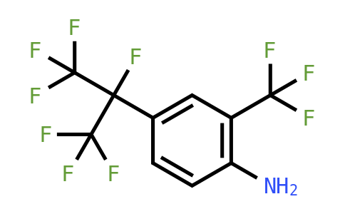 4-[1,2,2,2-Tetrafluoro-1-(trifluoromethyl)ethyl]-2-(trifluoromethyl)- benzenamine