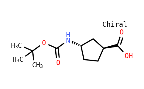 Trans-3-((tert-butoxycarbonyl)amino)cyclopentanecarboxylic acid