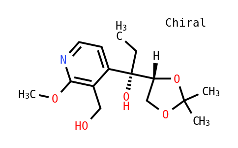 1,2-Dideoxy-3-C-[3-(hydroxymethyl)-2-methoxy-4-pyridinyl]-4,5-O-(1-methylethylid…