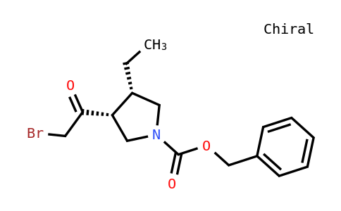 Benzyl (3R,4S)-3-(2-bromoacetyl)-4-ethylpyrrolidine-1-carboxylate