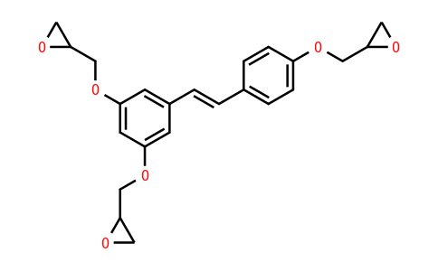 2-[[4-[2-[3,5-Bis(oxiran-2-ylmethoxy)phenyl]ethenyl]phenoxy]methyl]oxirane