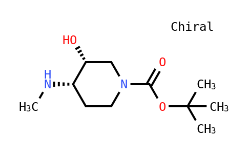 Tert-butyl (3R,4S)-3-hydroxy-4-(methylamino)piperidine-1-carboxylate