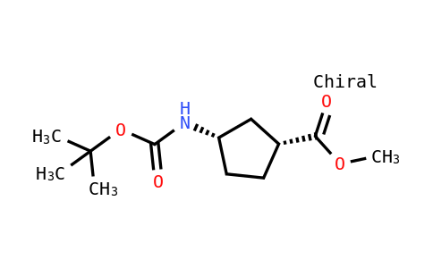 Methyl (1R,3S)-3-[(2-methylpropan-2-YL)oxycarbonylamino]cyclopentane-1-carboxylate