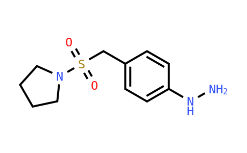 [4-(Pyrrolidin-1-ylsulfonylmethyl)phenyl]hydrazine
