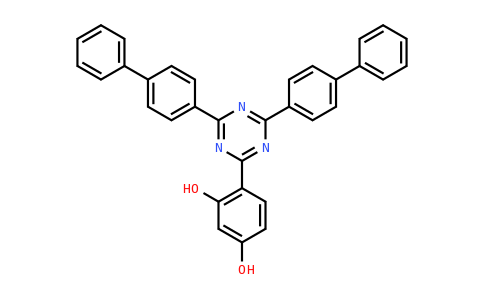 4-[4,6-Bis(4-phenylphenyl)-1,3,5-triazin-2-YL]benzene-1,3-diol