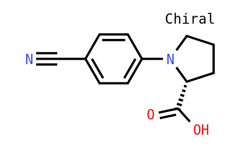 (2R)-1-(4-Cyanophenyl)pyrrolidine-2-carboxylic acid