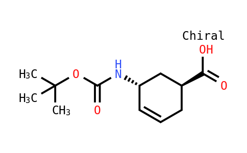 trans-5-Boc-amino-cyclohex-3-enecarboxylic acid