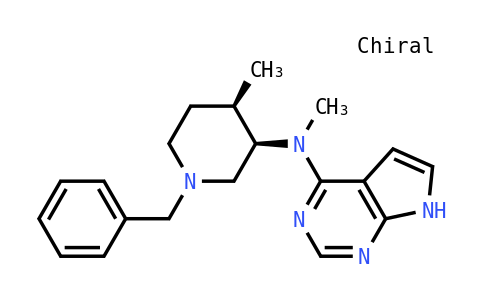 N-[(3R,4R)-1-benzyl-4-methylpiperidin-3-YL]-N-methyl-7H-pyrrolo[2,3-D]pyrimidin-4-amine