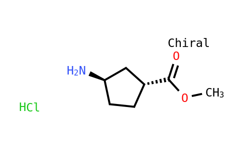 Methyl (1R,3R)-3-aminocyclopentane-1-carboxylate hydrochloride