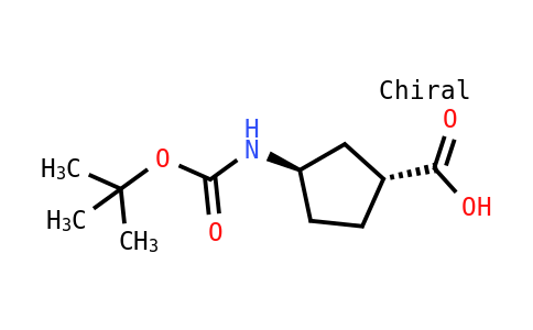 (1R,3R)-3-((Tert-butoxycarbonyl)amino)cyclopentanecarboxylic acid