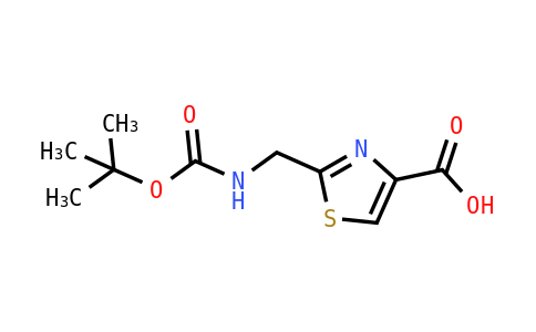 2-[[(2-Methylpropan-2-YL)oxycarbonylamino]methyl]-1,3-thiazole-4-carboxylic acid