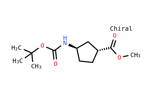 Methyl (1R,3R)-3-[(2-methylpropan-2-YL)oxycarbonylamino]cyclopentane-1-carboxylate
