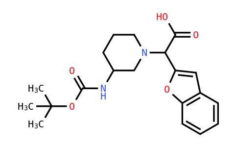Benzofuran-2-yl-(3-Boc-amino-piperidin-1-yl)-acetic acid