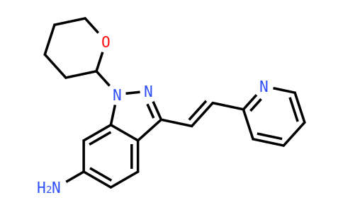 1-(Oxan-2-YL)-3-[(E)-2-pyridin-2-ylethenyl]indazol-6-amine