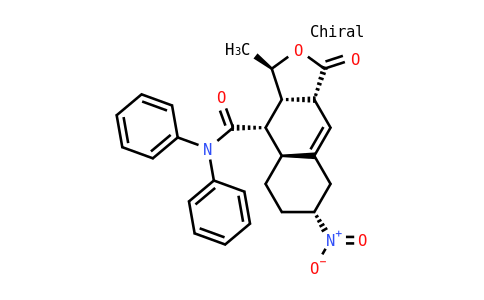 (1R,3AR,6R,8AS,9S,9AS)-1-Methyl-6-nitro-3-oxo-N,n-diphenyl-3A,5,6,7,8,8A,9,9A-octahydro-1H-benzo[F][2]benzofuran-9-carboxamide