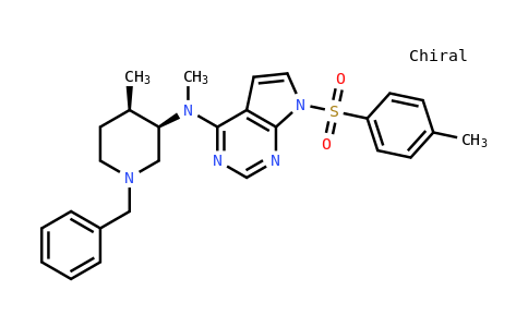 N-[(3R,4R)-1-benzyl-4-methylpiperidin-3-YL]-N-methyl-7-(4-methylphenyl)sulfonylpyrrolo[2,3-D]pyrimidin-4-amine