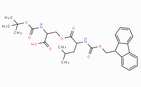 Boc-Ser(Leu-Fmoc)-OH