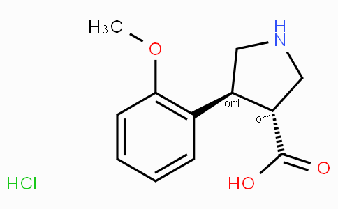 (+/-)-trans-4-(2-Methoxy-phenyl)-pyrrolidine-3-carboxylic acid hydrochloride